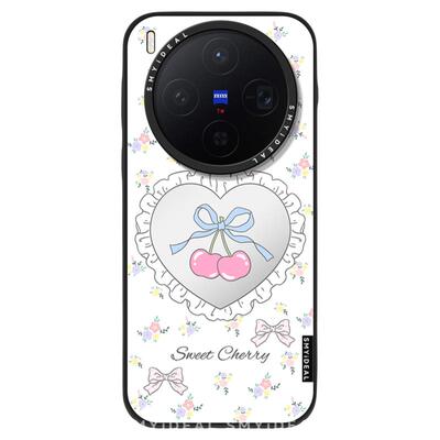 SMYIDEAL思茉伊适用vivox300手机壳x300pro磁吸新款200promimi镜面樱桃ultra不会撞壳oppofindx9超好看独特x8