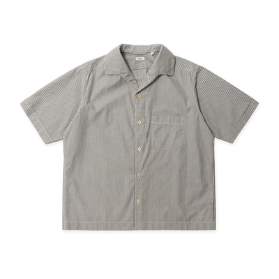 TACITURNLI SUVIN SHARK T-SHIRT 印度苏文棉鲨鱼领短袖衬衣