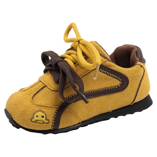 女童运动鞋2025秋季新款儿童德训鞋宝宝双系带板鞋小童爆款休闲鞋