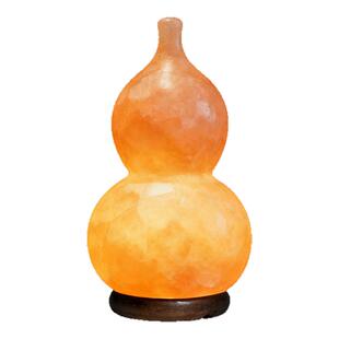 天然喜马拉雅盐灯小台灯卫生间家用暖色葫芦招财长明灯海矿岩石灯