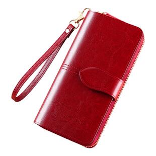 钱包女长款真皮大容量手拿包2025新款时尚多功能爆款钱夹女式卡包