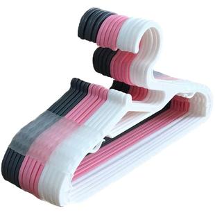 韩日式塑料防滑衣架无痕衣架家用衣架晾衣挂衣撑加厚加粗干湿两用