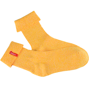 Durr迪尔袜子春秋舒适松口袜成人爸妈体验袜中长款亲子系列棉袜