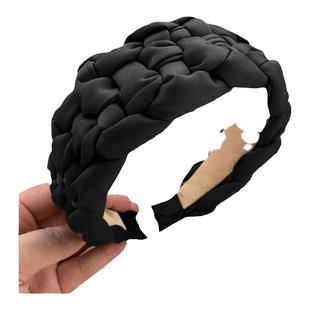 秋冬超宽边编织大发箍洗脸压发捆遮白发头饰发带高颅顶发卡头箍女