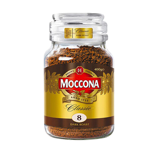 moccona摩可纳咖啡5号8号10号400g意式美式黑咖啡速溶咖啡粉冻干