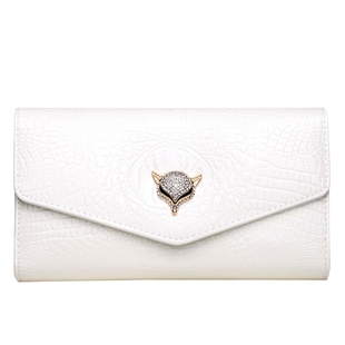 2025新款宴会手拿包女时尚百搭信封包漆皮手包单肩斜挎链条包小包