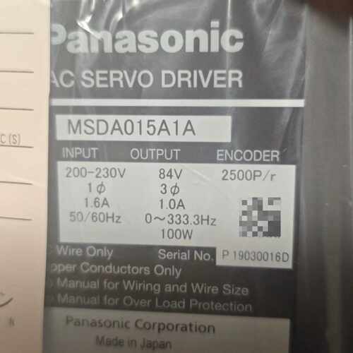 询价伺服驱动器MSDA015A1A 未使用！