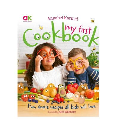 【预售】安娜贝尔-卡梅尔我的苐一本食谱英文青少年读物进口原版书精装Annabel Karmel's My First Cookbook Annabel Karmel wel