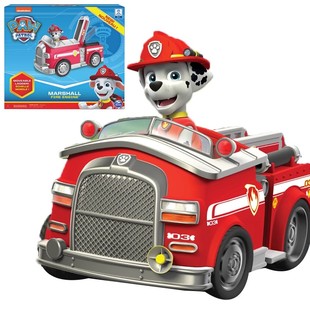 正版汪汪队立大功毛毛玩具消防车儿童旺旺队大号救援车狗狗巡逻队