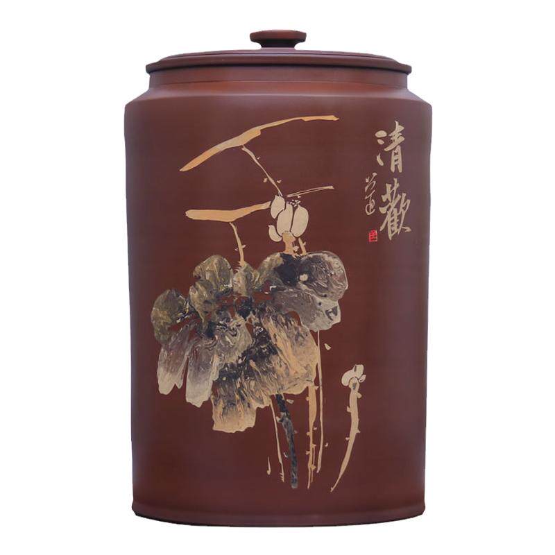 王艺书画27升一桶紫陶净水缸