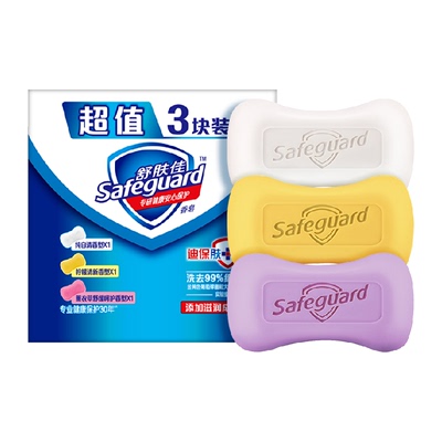 舒肤佳香皂健康肌肤100g*3块
