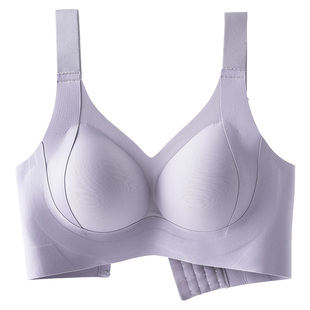 安娜蜜语调整型收副乳内衣全罩杯大码文胸大胸显小薄款无痕无钢圈