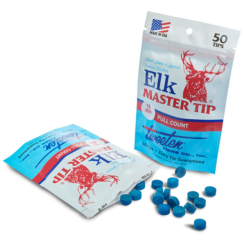 进口美国鹿头皮头ELK Master鹿牌台球皮头杆头黑八斯诺克台球杆头