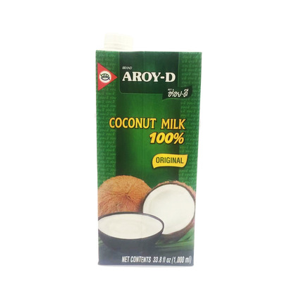 安来利AROY-D印尼原装进口椰浆1L*2盒 商用椰奶西米露奶茶店专用