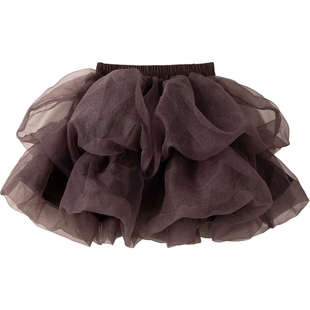 女童软萌网纱半身裙儿童短裙蓬蓬裙蛋糕裙夏春秋季宝宝纱裙裤裙