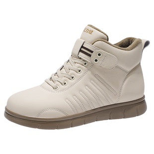 足力健老人鞋官方皮毛一体雪地靴女鞋2026冬季新款加绒保暖棉鞋子