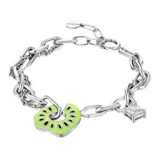 Glam Ever猕猴桃手链女 鲜嫩水果小众设计吊坠活泼清爽手环手饰品