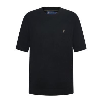 商务休闲百搭短袖针织衫