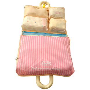 七合一折叠旅行收纳袋挂式行李箱收纳包内衣内裤袜子分装出差整理