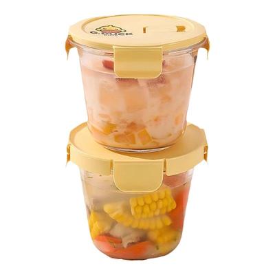 玻璃饭盒保鲜盒防漏微波炉加热