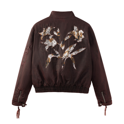 先验贞德仿麂皮新雪丽棉夹克