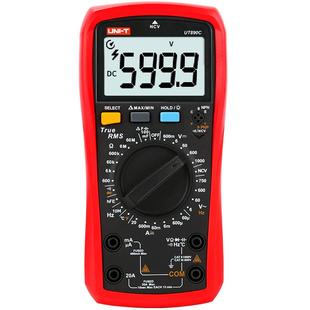 优利德万用表数字高精度全自动数显测电容多功能防烧电工万能表