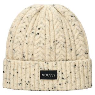 MOUSSY针织彩点绒帽雪花点点毛圈针织帽显脸小套头冷帽保暖帽