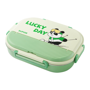 苏泊尔保温饭盒小学生专用316L不锈钢餐盒儿童分格打饭餐盘便当盒