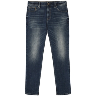 杰克琼斯男装冬季时尚猫须水洗舒适弹力锥形牛仔裤男裤长裤子男款