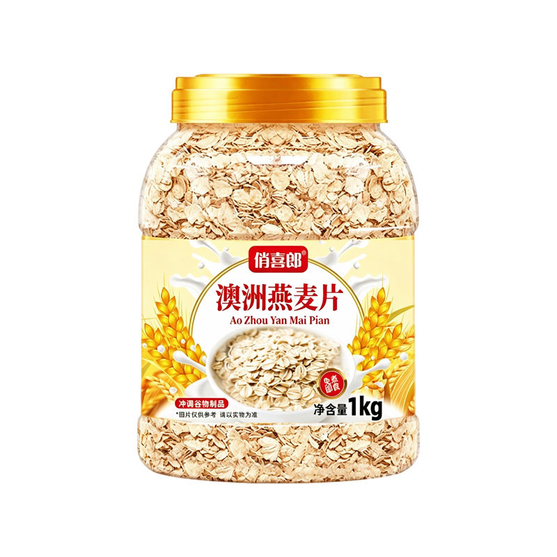 纯燕麦片官方旗舰店正品原味低脂纯燕麦片