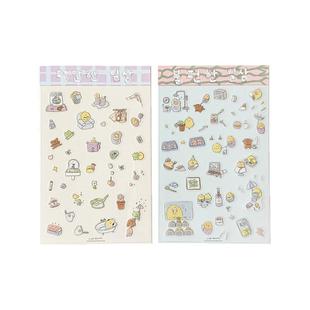 韩国Secondmorning可爱柠檬透明手机贴纸手帐装饰素材不留胶ins风