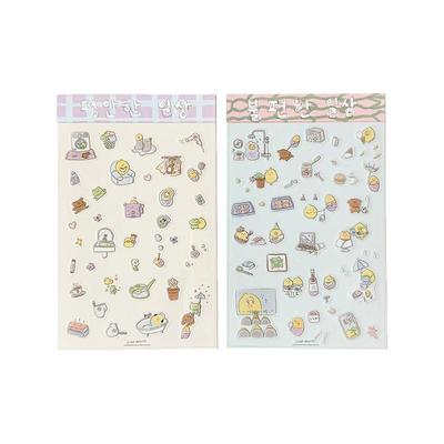 韩国可爱柠檬卡通手机贴纸手账素