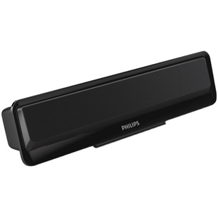 飞利浦SPA2100笔记本电脑小音箱便携可夹USB双模台式有线蓝牙音响