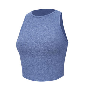 Softy Suedey女士圆领短款运动背心 速干丨lululemon丨LW1EWXS