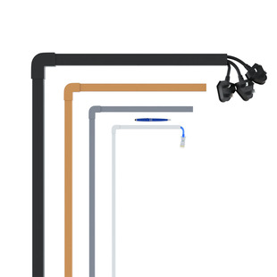 电线线槽PVC明装塑料走线槽神器美观装饰方形遮丑理线免打孔线盒