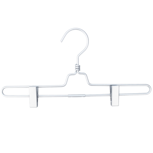 无印全铝合金裤架 裤裙夹挂晾衣架防滑不锈太空铝伸缩裤夹子5支装