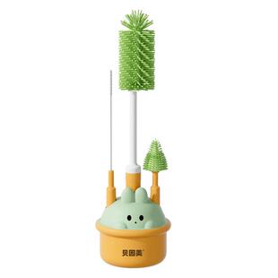 贝因美奶瓶刷新生婴儿专用硅胶吸管清洁奶嘴杯刷套装清洗刷便捷式