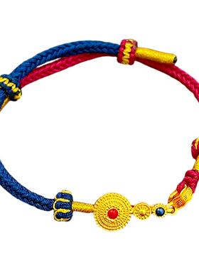 编织如意手链女生轻奢小众高级感