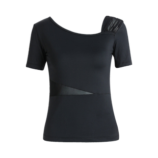 朵俏拉丁舞服春夏新款舞衣练功服长袖上衣女成人舞蹈服高级形体服