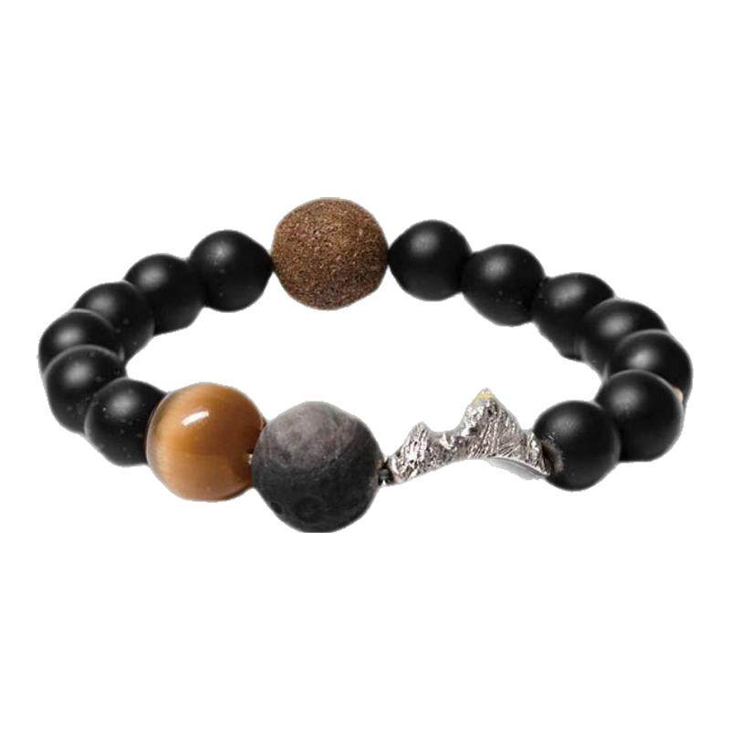 BYROOTS/抱树日夕原创藏香珠手链黑玛瑙水晶手链女生日本命年礼物