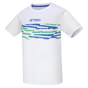yonex尤尼克斯羽毛球服男款女专业训练上衣yy速干透气白色短袖T恤