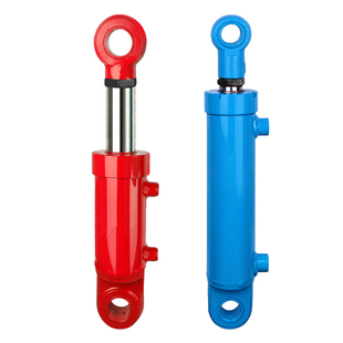 液压缸40缸径1吨小型2吨油缸大全双耳双向作用伸缩式铲车吊车升降