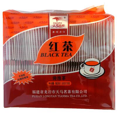 红茶包袋泡茶叶100小袋双层带线