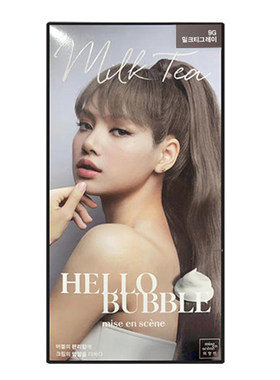 韩国爱茉莉泡沫染发剂奶茶灰棕色