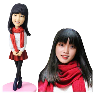 定制惊喜创意生日结婚礼物泥人真人公仔软陶人偶人像团队走心礼物