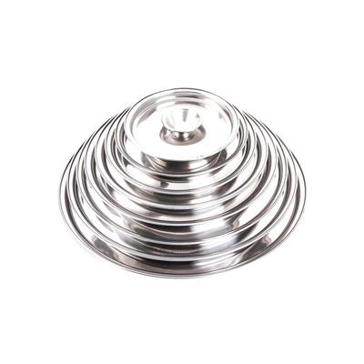 圆形加厚不锈钢小盖子碗盖杯盖油鼓盖食品盖保鲜盖盖调料盆盖提手