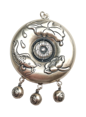 纯银流苏吉祥如意毛衣吊坠女足银