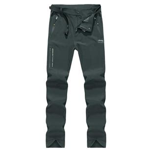 吉普jeep户外速干裤男夏季薄款宽松直筒爬山男裤弹力休闲运动裤子