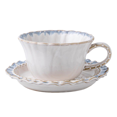 高颜值法式陶瓷咖啡杯复古杯碟