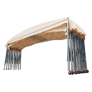 定制夜市大排档移动推拉伸缩雨棚户外烧烤餐饮防雨遮阳帐篷摆摊用